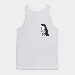 Little Penguin with Nasty Woman Sign Tank Top